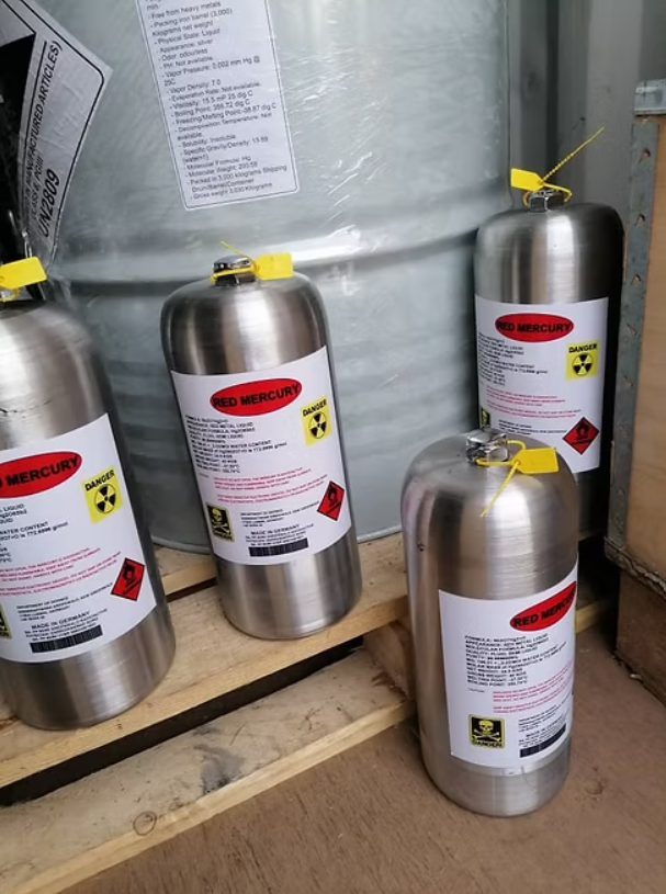 Échantillon de Mercure Rouge